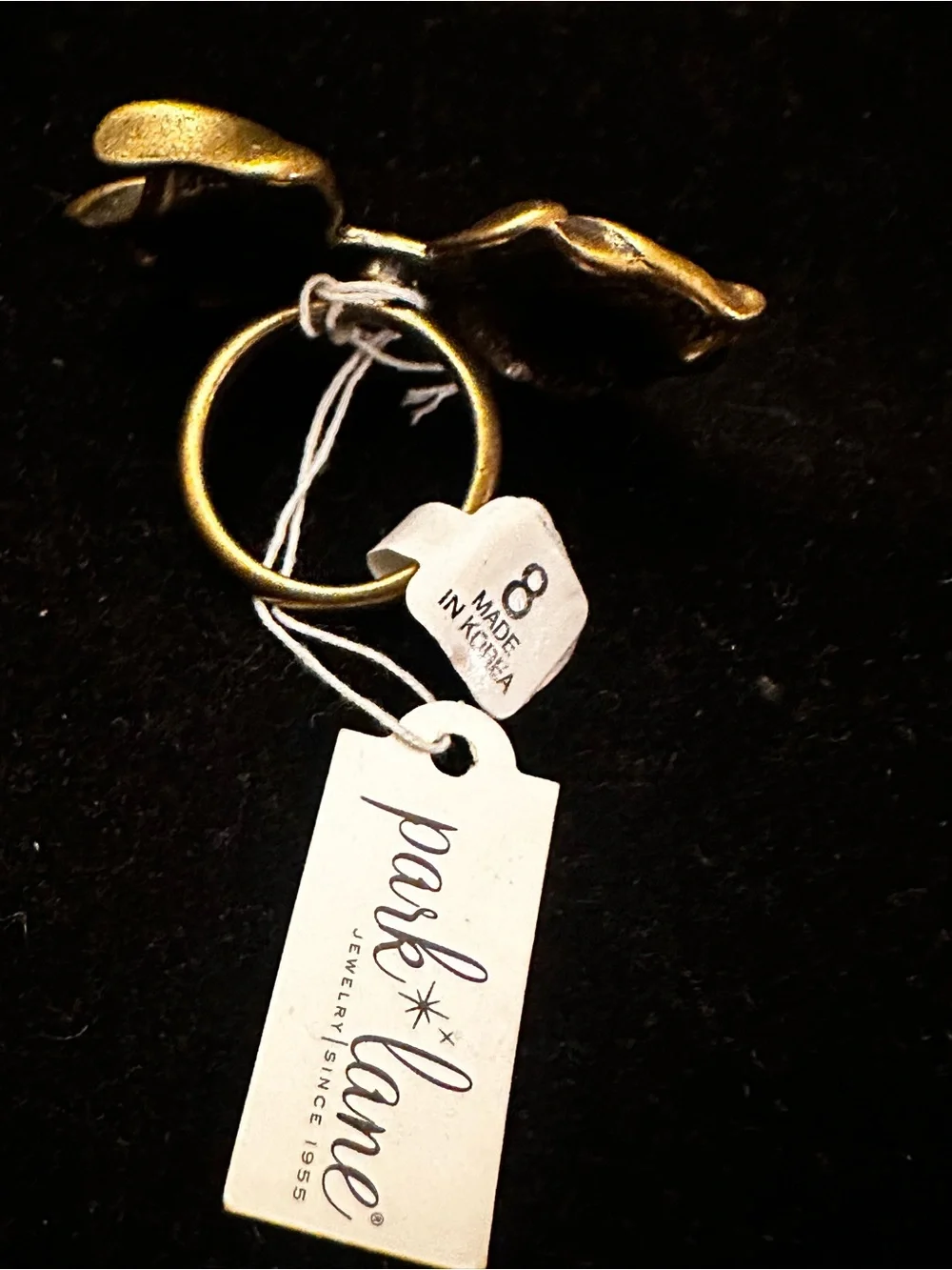 Vintage NWT Park Lane Brass Ring Sz. 7.5/8